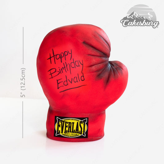 Personalised Edible Fondant Boxing Glove Cake Topper