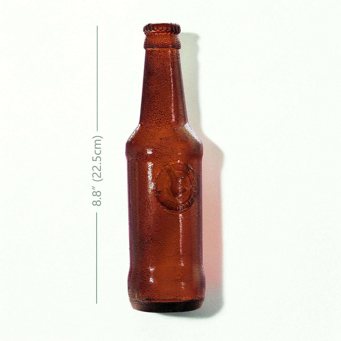 Plain Edible Full Size Brown Beer Bottle Cake Topper