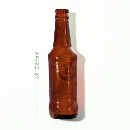 Edible Sugar Full Size Brown Beer Bottle Cake Topper