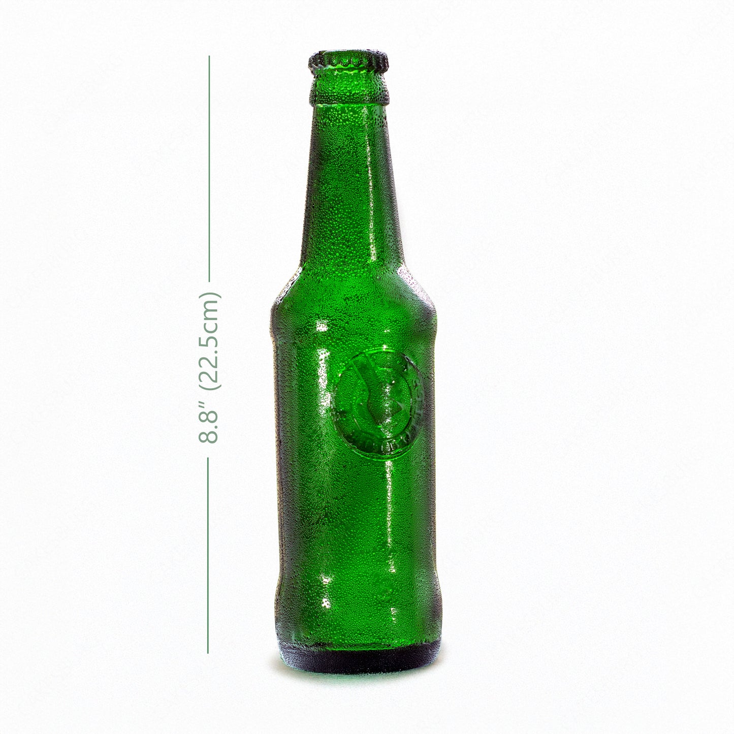 Edible Sugar Green Beer Bottle Cake Topper (2-Pack)