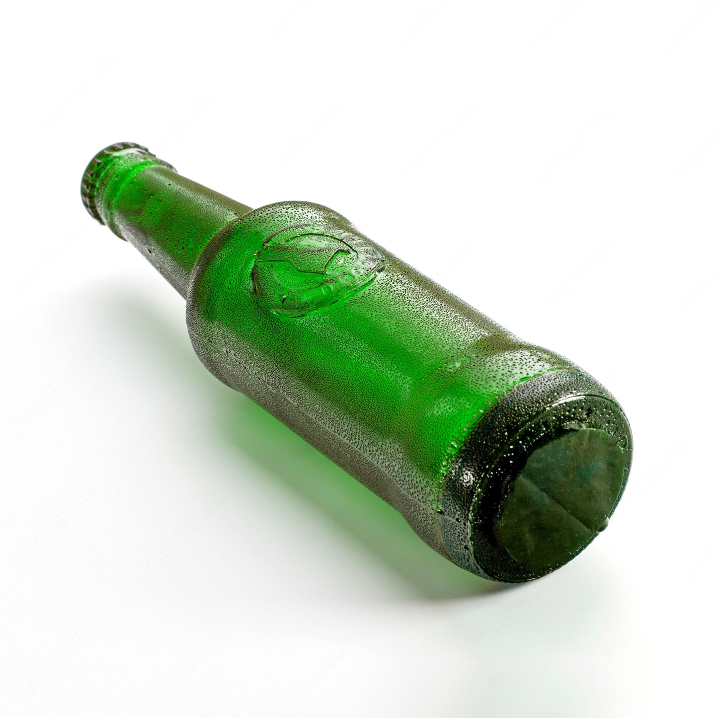 Edible Sugar Green Beer Bottle Cake Topper (2-Pack)
