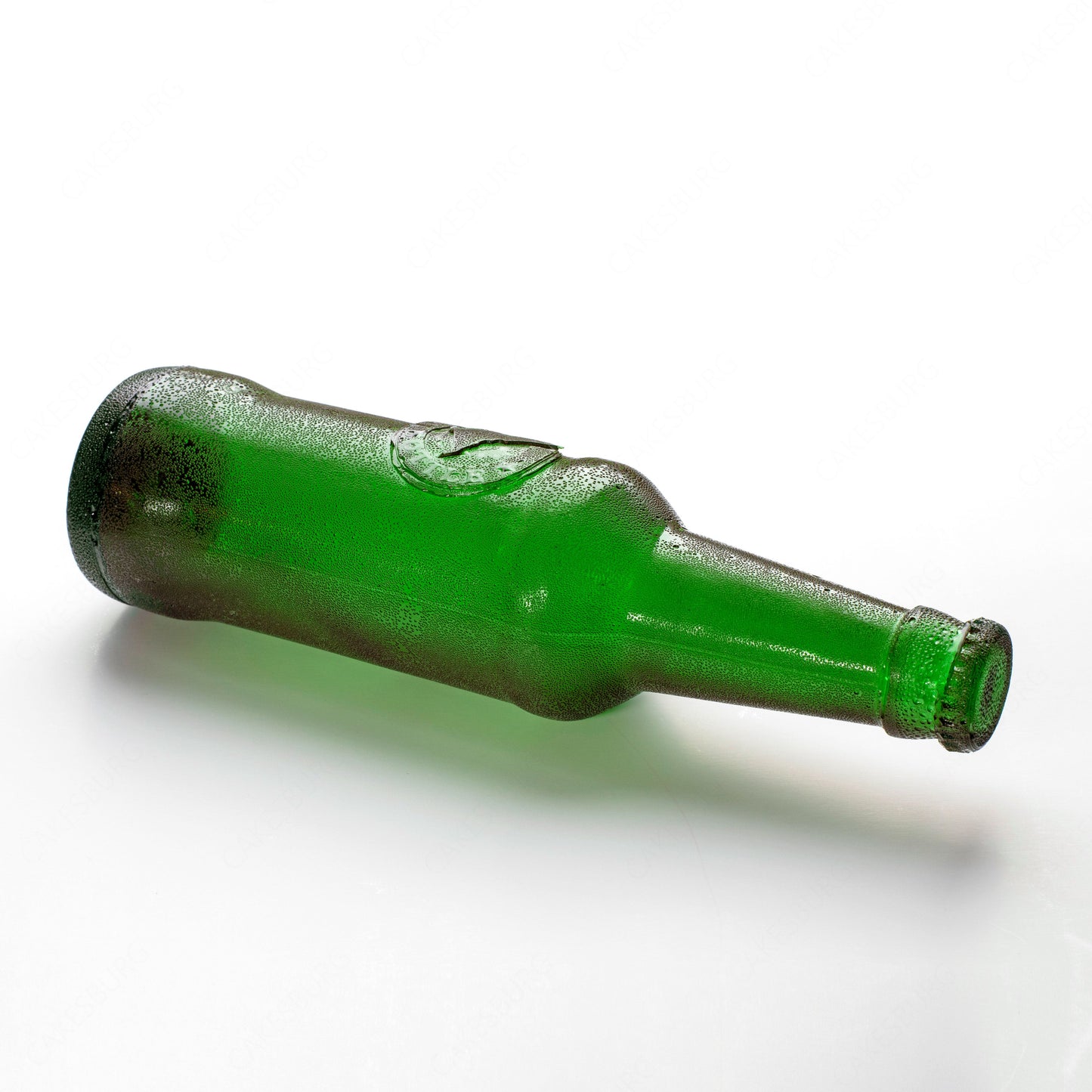 Edible Sugar Green Beer Bottle Cake Topper (2-Pack)