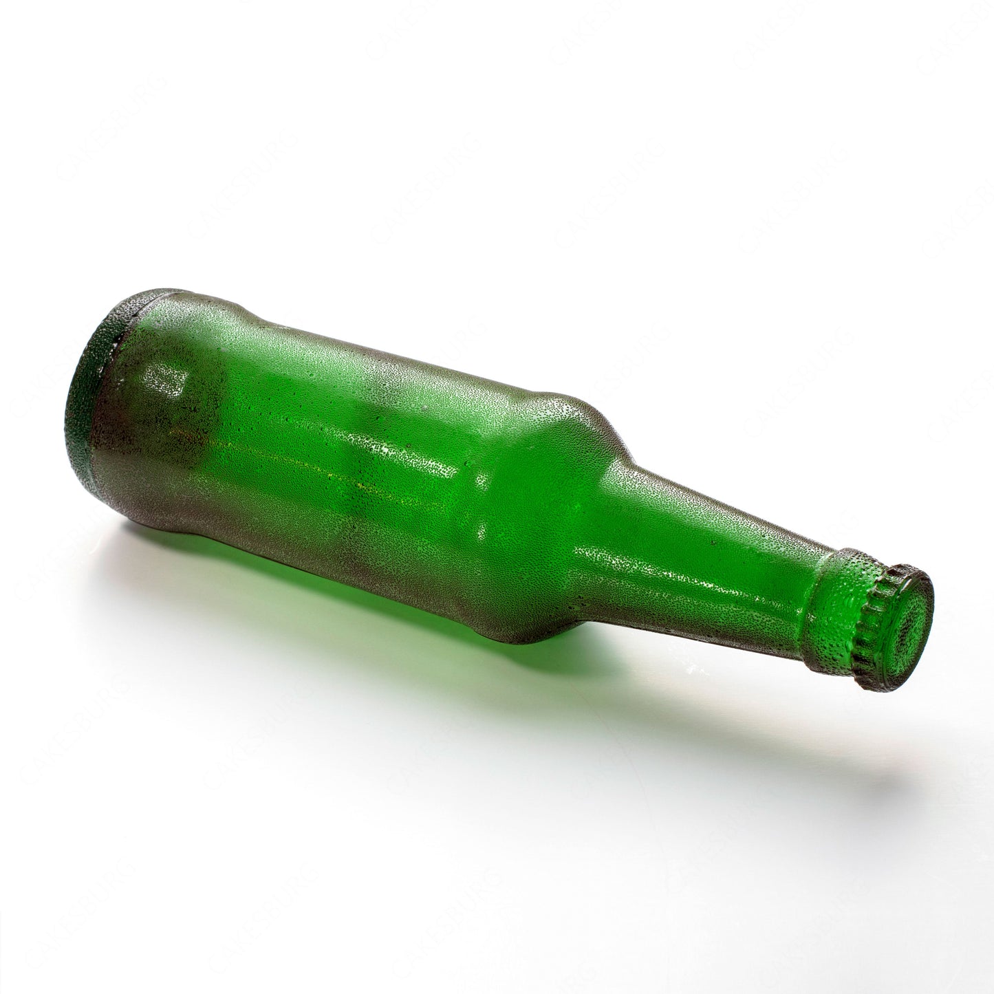 Edible Sugar Green Beer Bottle Cake Topper (2-Pack)