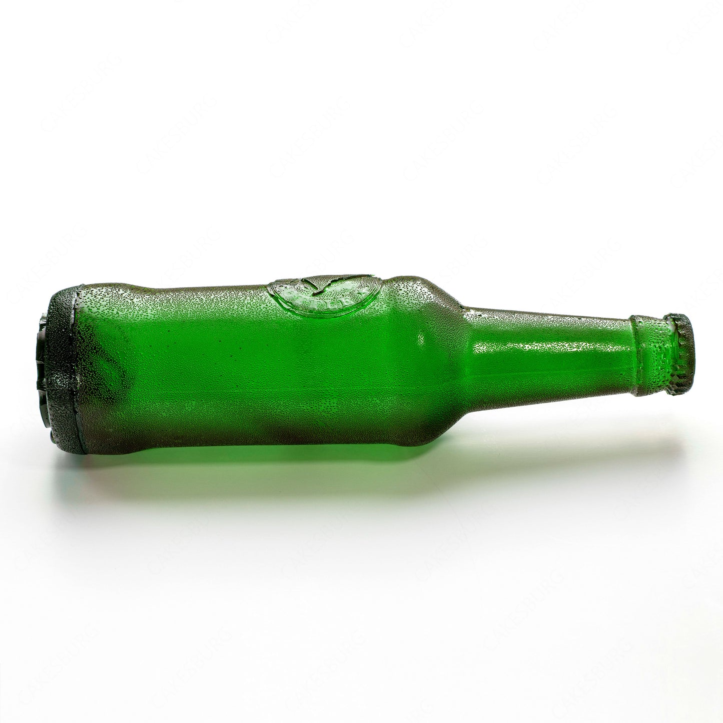 Edible Sugar Green Beer Bottle Cake Topper (2-Pack)