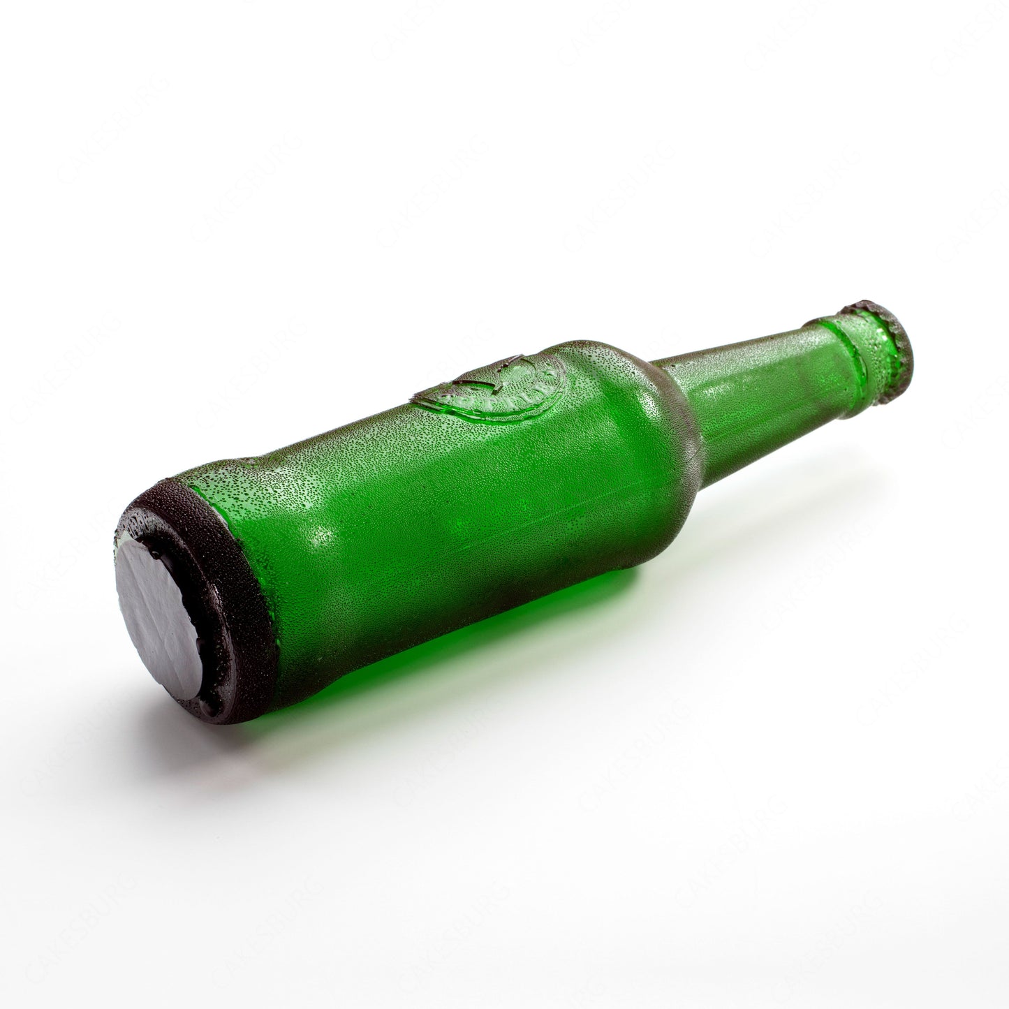 Edible Sugar Green Beer Bottle Cake Topper (2-Pack)