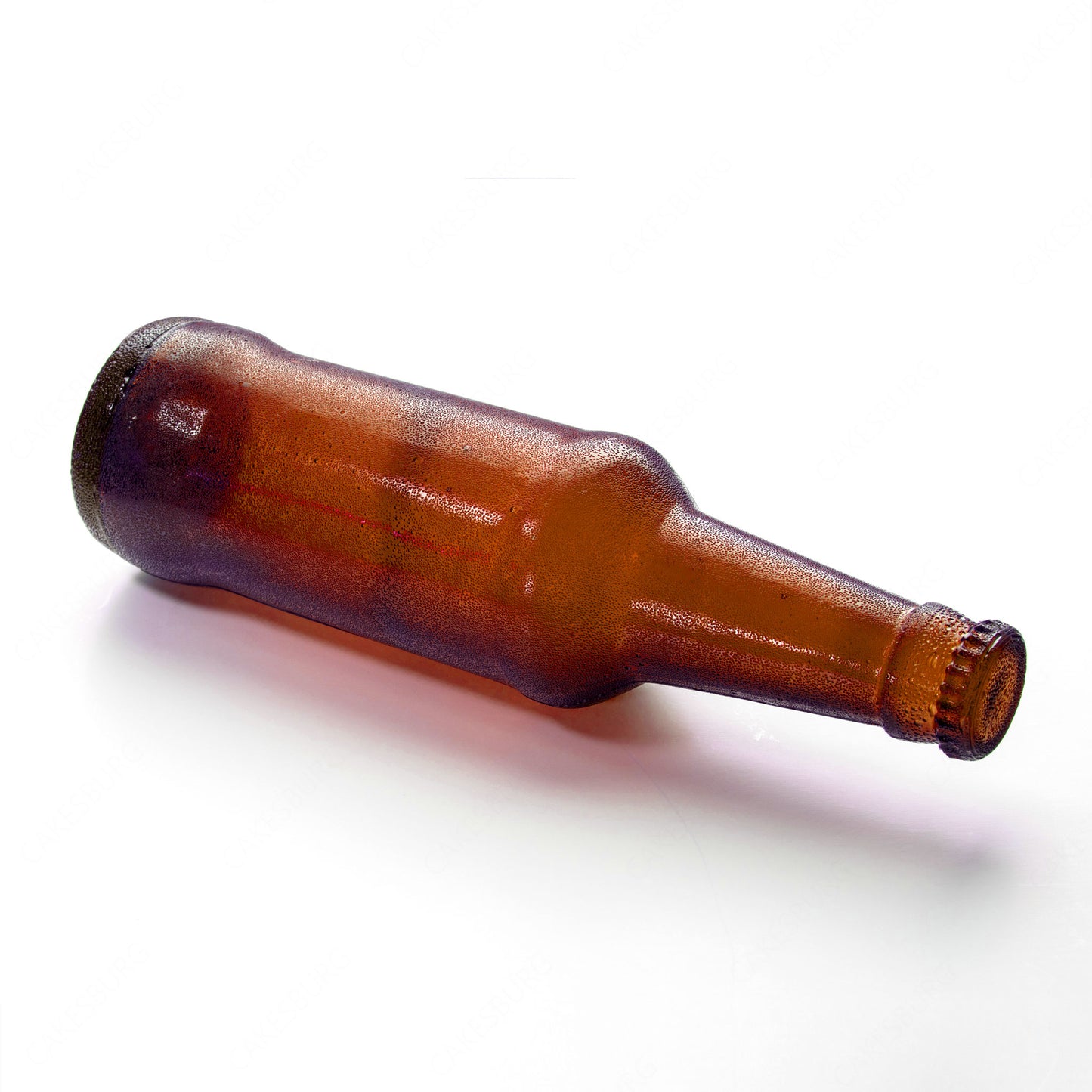 Edible Sugar Full Size Brown Beer Bottle Cake Topper