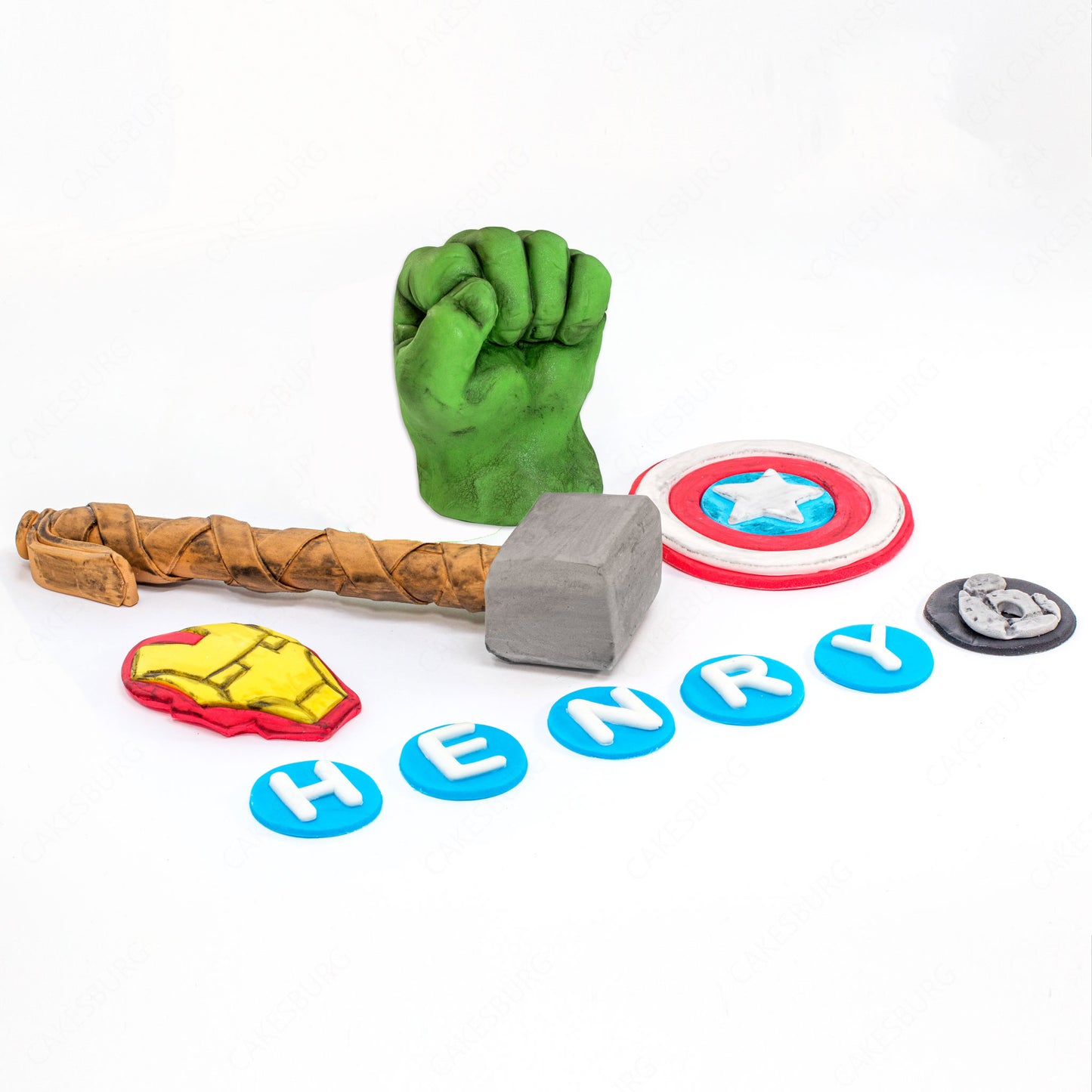 Edible Fondant Avengers Super Heroes Cake Toppers