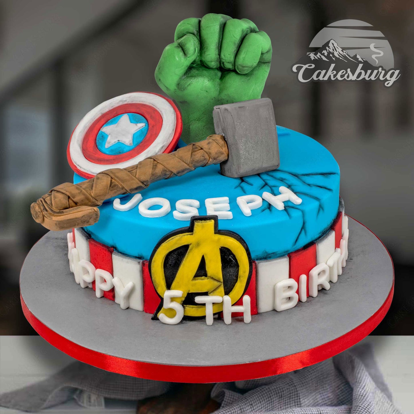 Edible Fondant Green Fist Cake Topper