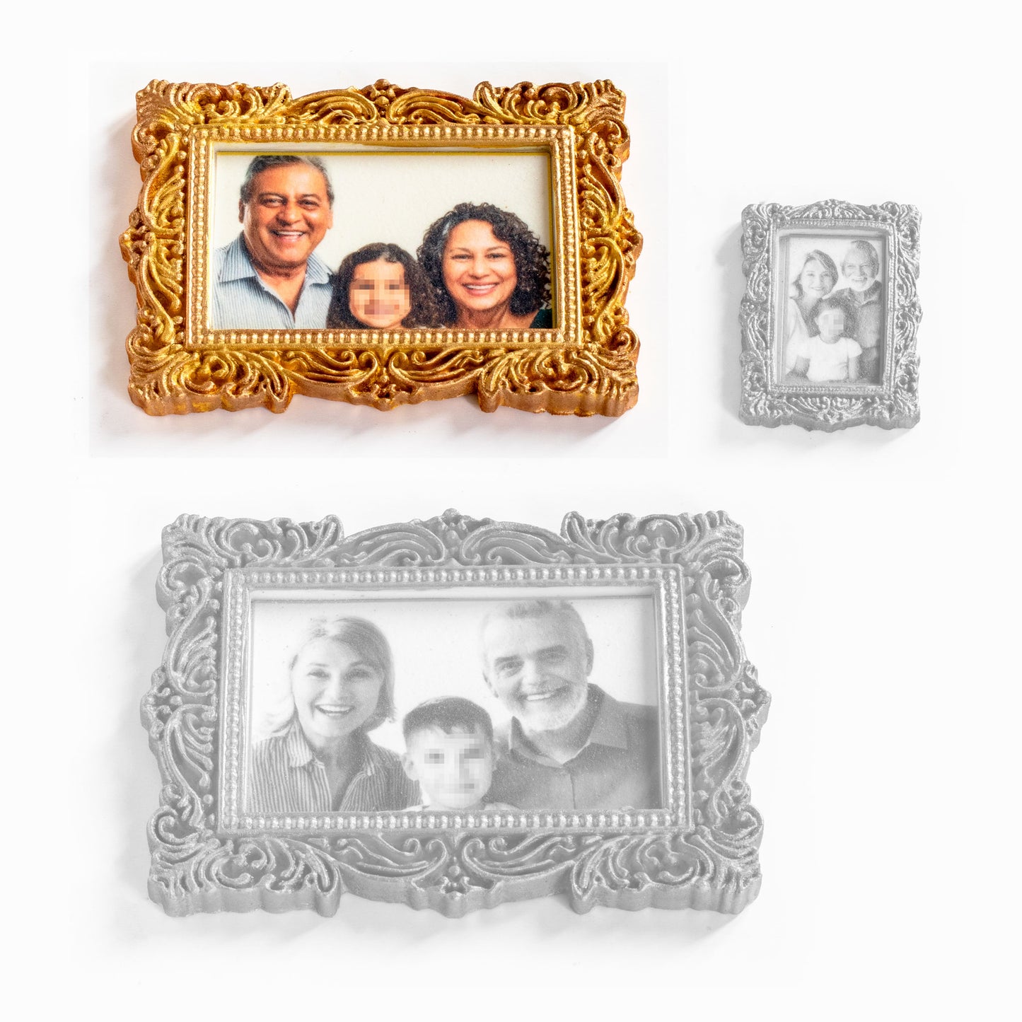 Personalized Edible Photo Frame Cake Topper