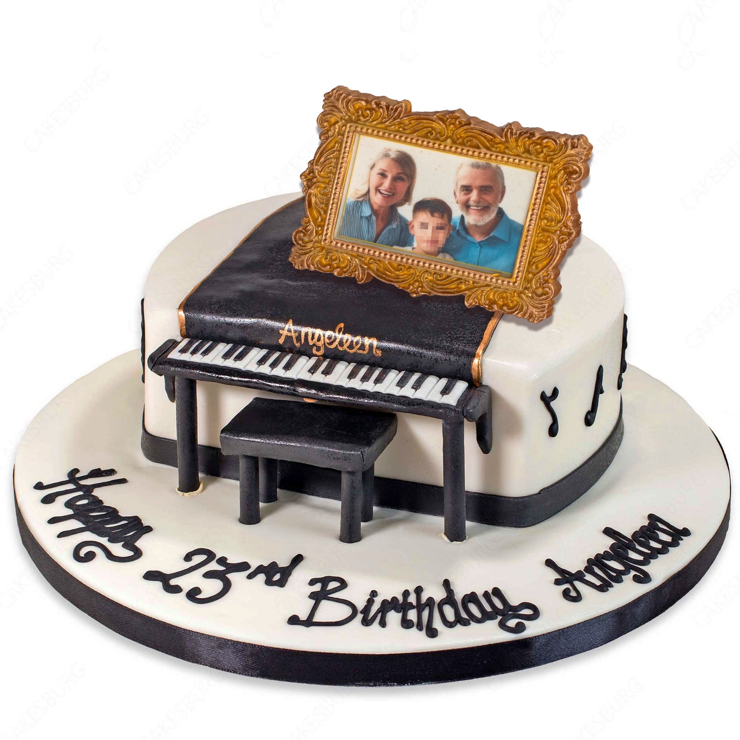 Personalized Edible Photo Frame Cake Topper