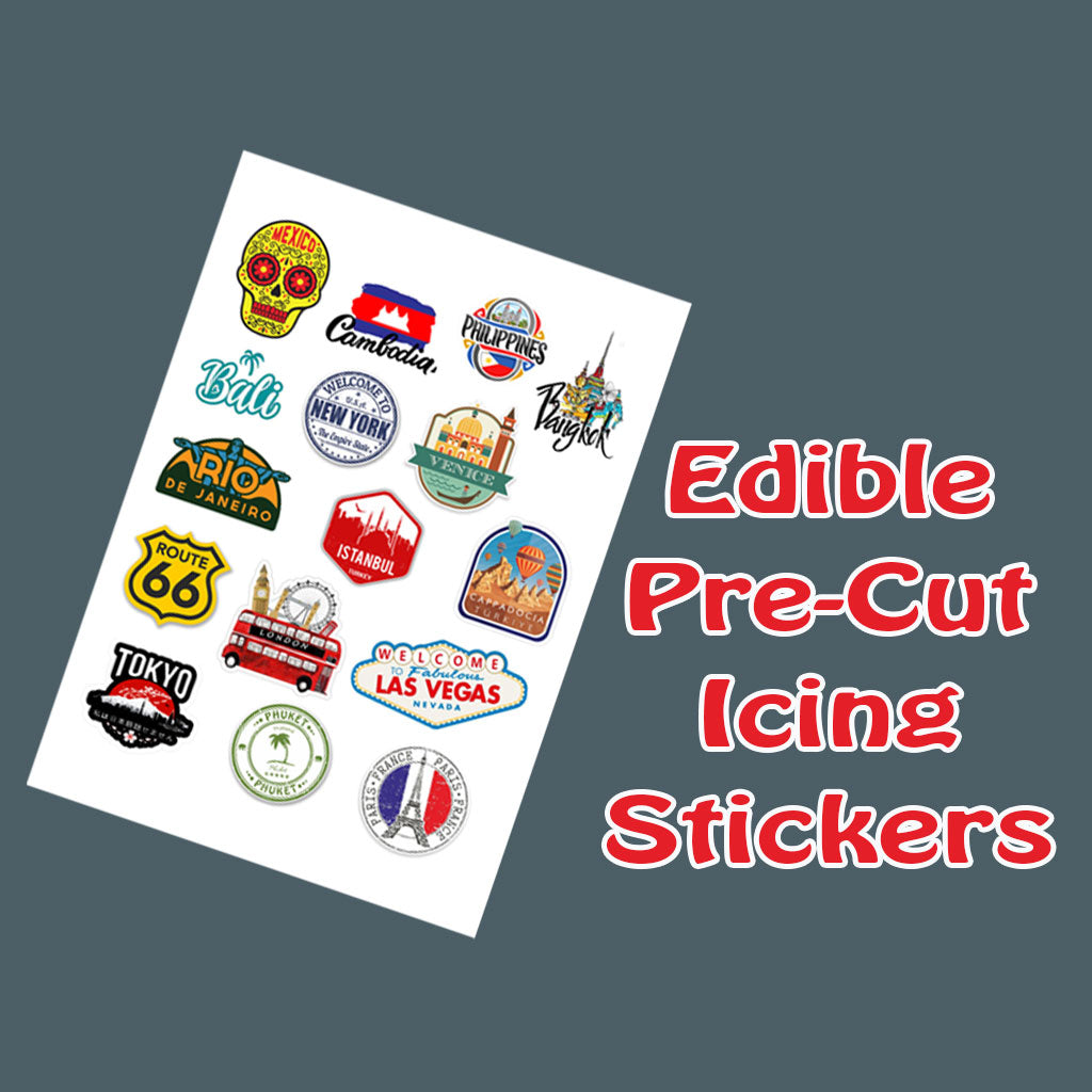 Edible Pre-Cut Icing Journey Stickers Cake Topper