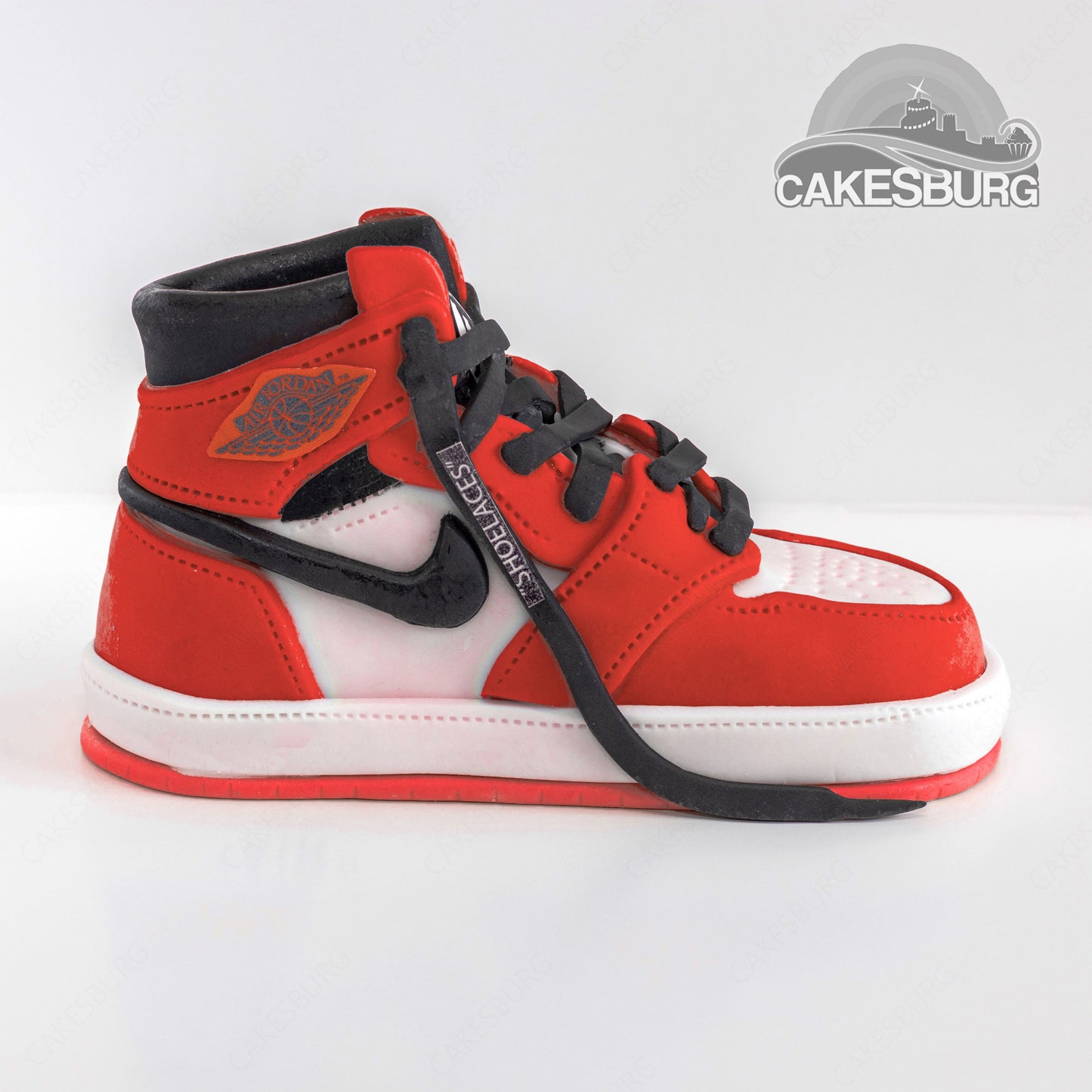 Edible Fondant Red Sneakers / Trainer Shoe Cake Topper