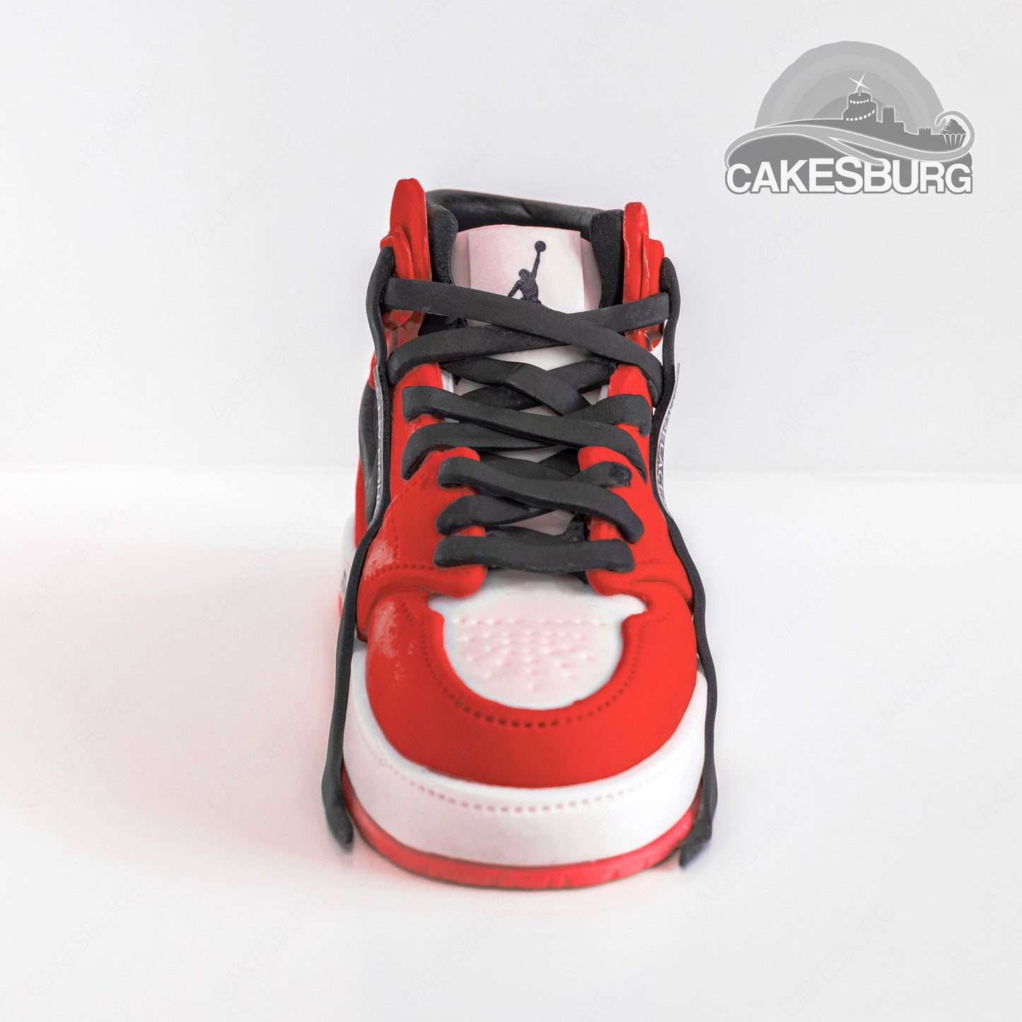 Edible Fondant Red Sneakers / Trainer Shoe Cake Topper
