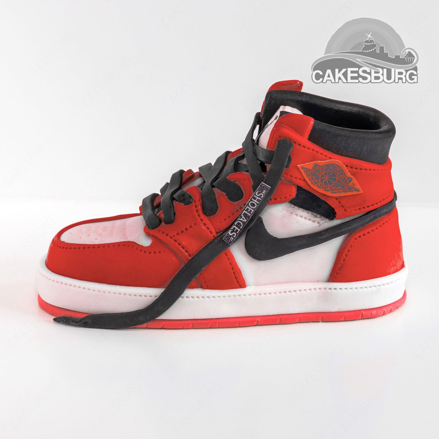 Edible Fondant Red Sneakers / Trainer Shoe Cake Topper