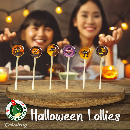 Halloween Gourmet Lollipops - 6 Piece Handmade Set by EdiBottleā¢