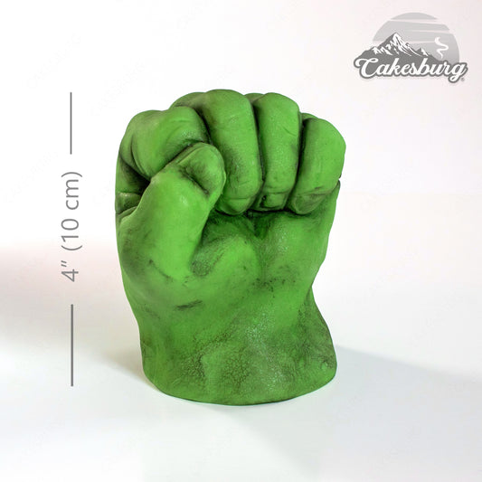 Edible Fondant Green Fist Cake Topper