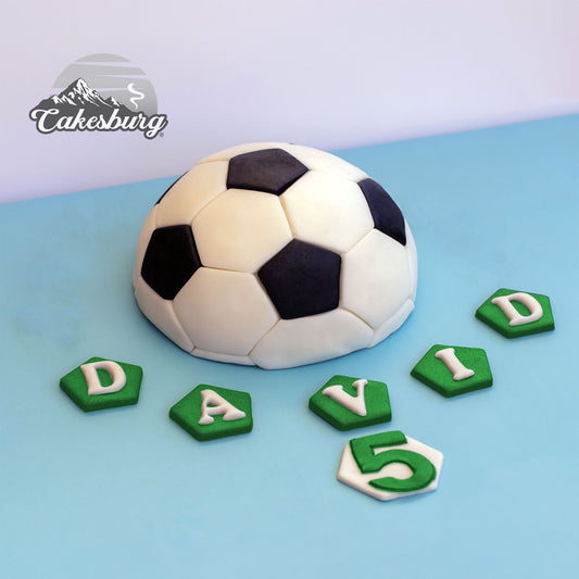 Edible Fondant Football Cake Topper