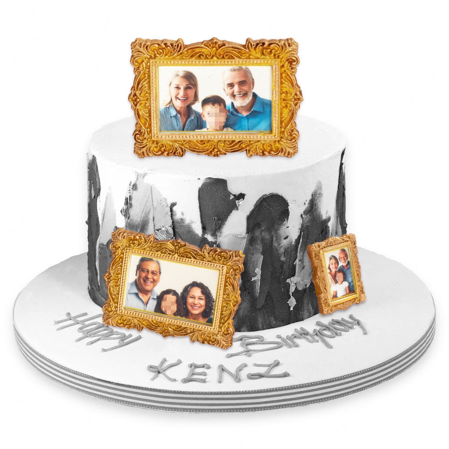 Personalized Edible Photo Frame Cake Topper