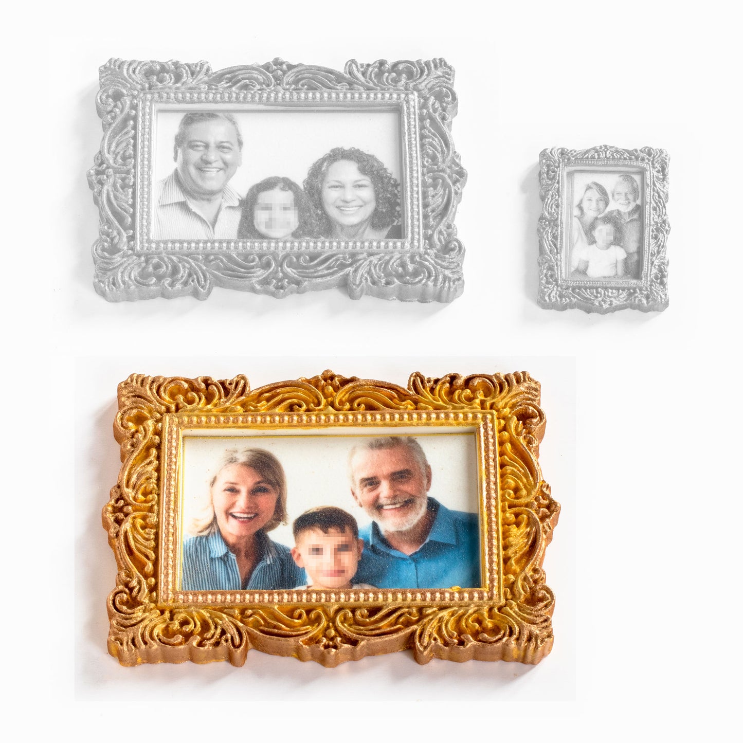 Personalized Edible Photo Frame Cake Topper