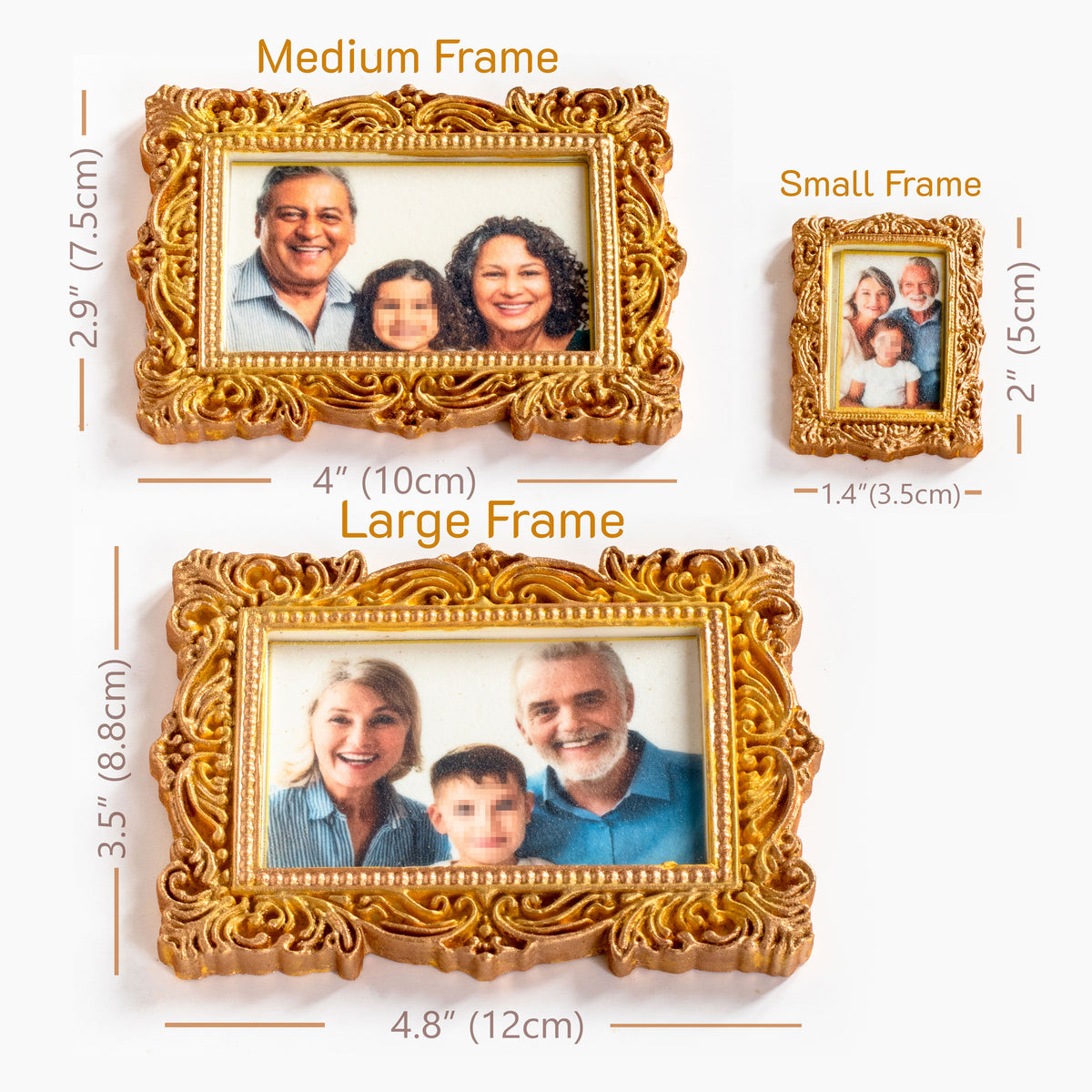 Personalized Edible Photo Frame Cake Topper