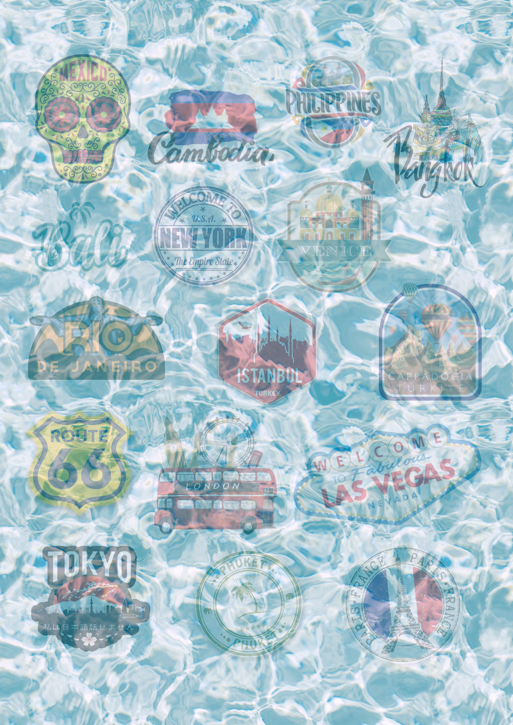 Edible Pre-Cut Icing Journey Stickers Cake Topper