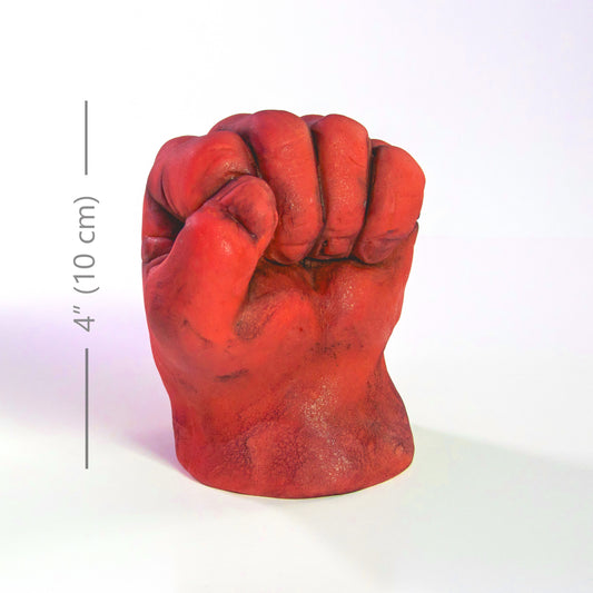Edible Fondant Red Fist Cake Topper