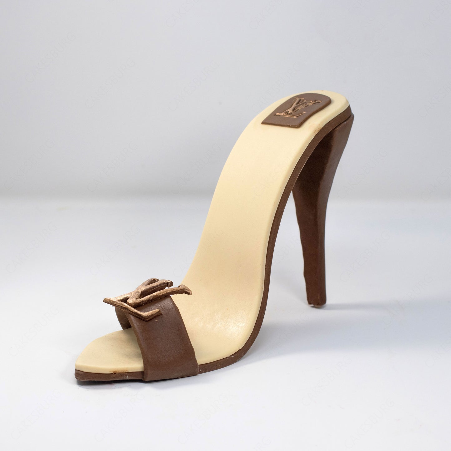 Edible Large Sugar Fondant Luxury-Inspired High Heel Shoe Cake Topper